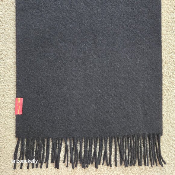NWOT Royal Alpaca Scarf {{{{SOFT & LUX}}}} Black - Picture 8 of 13